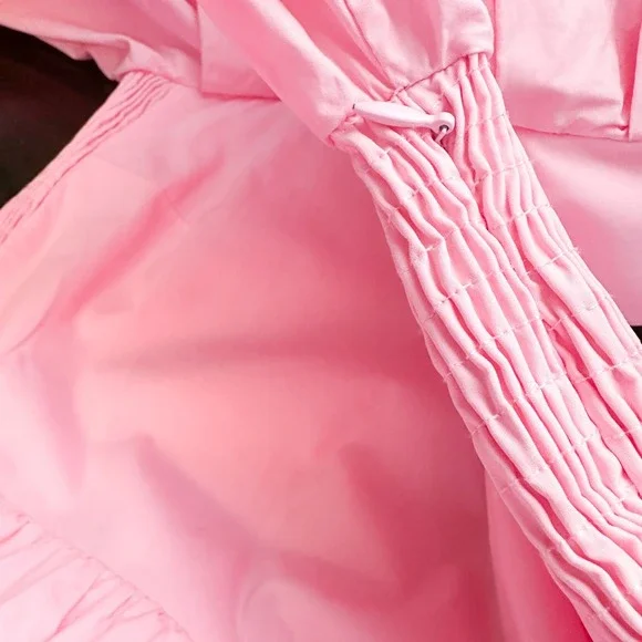 Tuckernuck Hyacinth House Puff Sleeve Mini Dress Pink XS - Picture 9 of 15